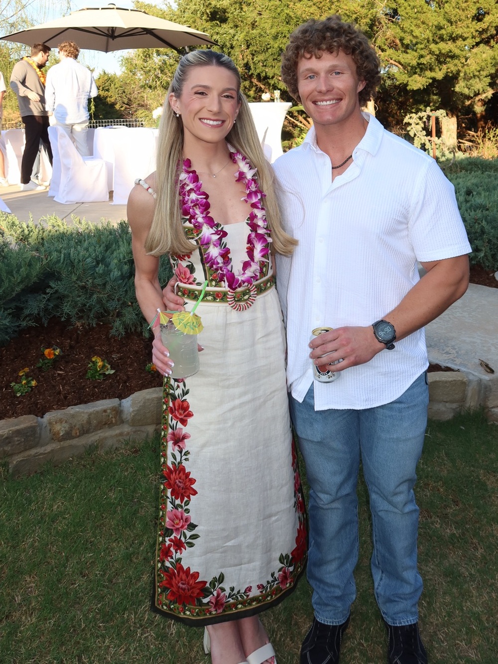 FARM Rio Cream Midi Dress with Red Floral Embroidery - Picture 5 of 5